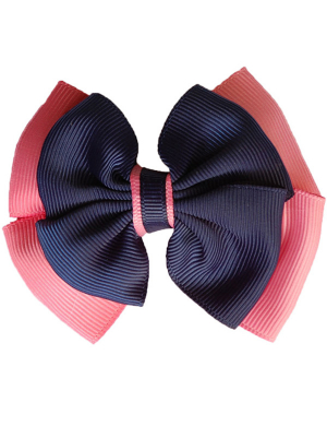 Opal Hair Clip - Navy & Pink